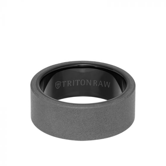 Triton Two-Tone Tungsten Carbide Wedding Band