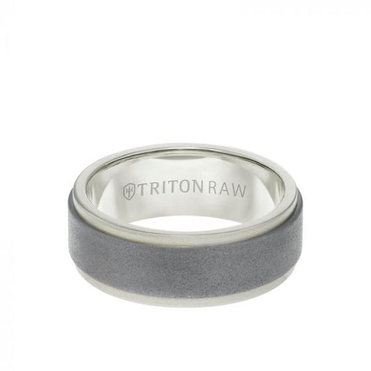 Triton Two-Tone 18K Gold Wedding Band