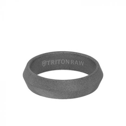 Triton Grey Tungsten Carbide Wedding Band