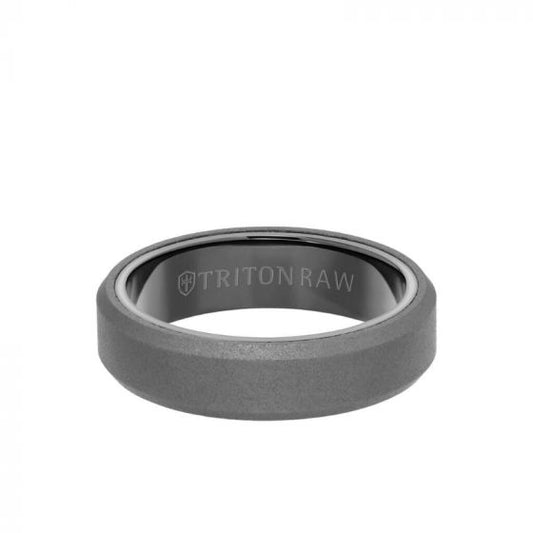 Triton Two-Tone Tungsten Carbide Wedding Band