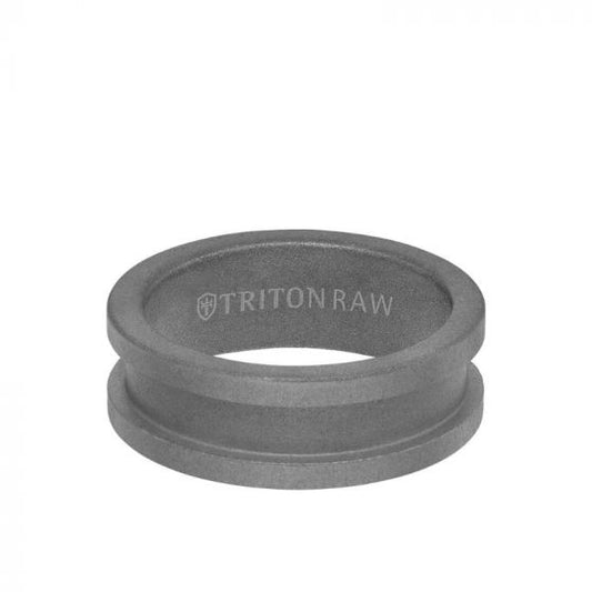 Triton Grey Tungsten Carbide Wedding Band