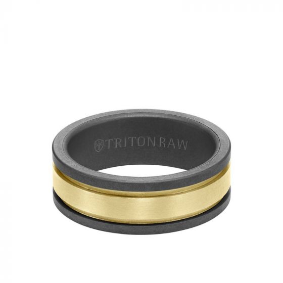 Triton Two-Tone 14K Gold Wedding Band
