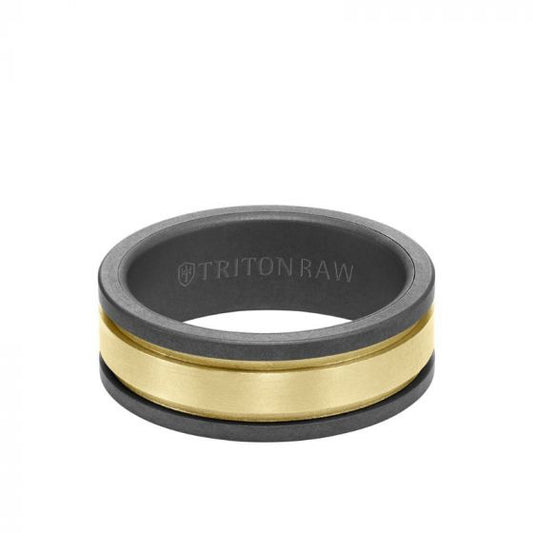 Triton Two-Tone 14K Gold Wedding Band
