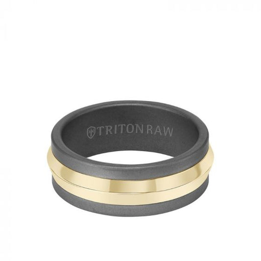 Triton Two-Tone 14K Gold Wedding Band