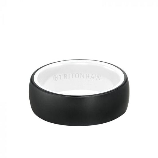 Triton Two-Tone Tungsten Carbide Wedding Band
