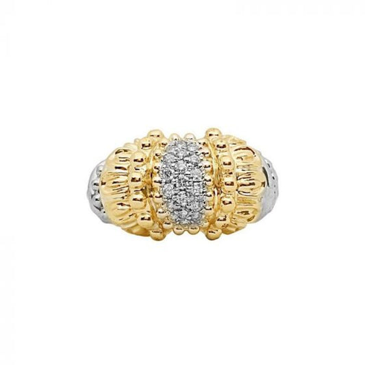 Alwand Vahan 14k Yellow Gold & Sterling Silver Diamond Ring