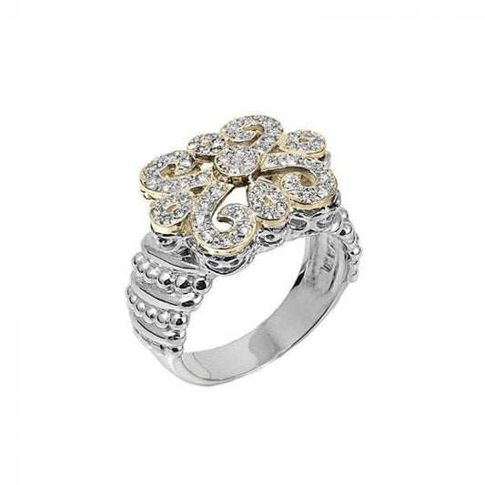 Alwand Vahan 14k Yellow Gold & Sterling Silver Diamond Ring