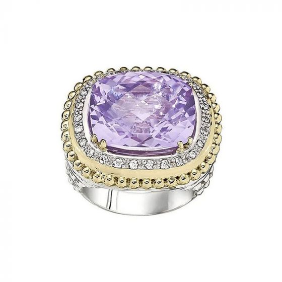 Alwand Vahan 14k Yellow Gold & Sterling Silver Light Amethyst Ring