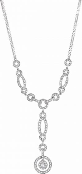 14K White 1 CTW Diamond Y 18 Necklace
