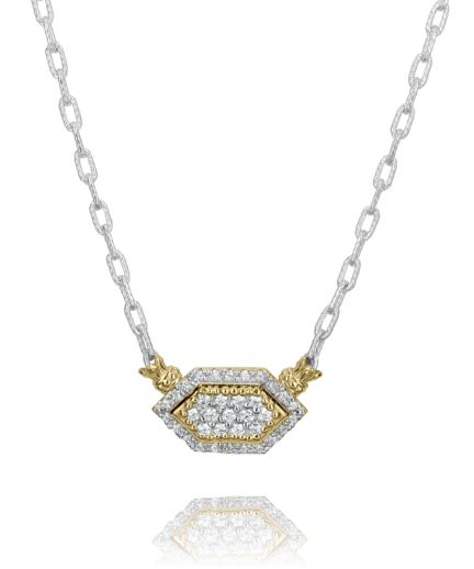 Vahan 14k Gold & Sterling Silver Diamond Necklace