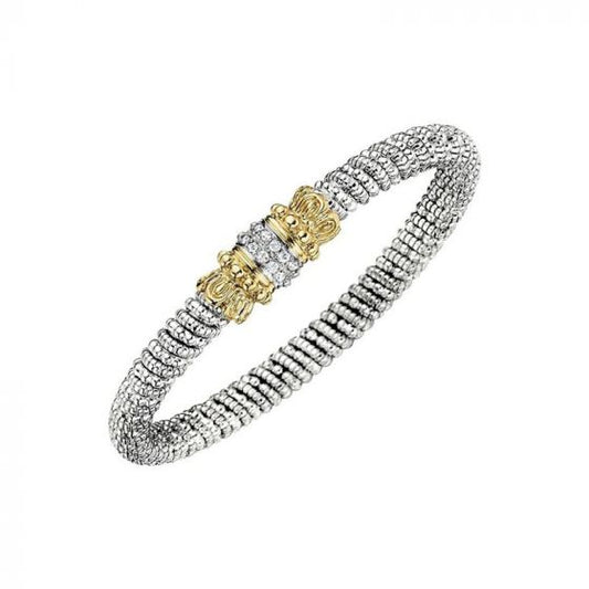 Alwand Vahan 14k Yellow Gold & Sterling Silver Bracelet Diamonds