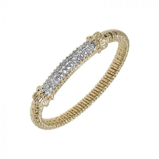 Alwand Vahan 14k Yellow Gold Pave Bar Bracelet
