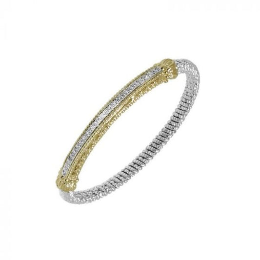 Vahan 14k Yellow Gold & Sterling Silver Bar Bracelet
