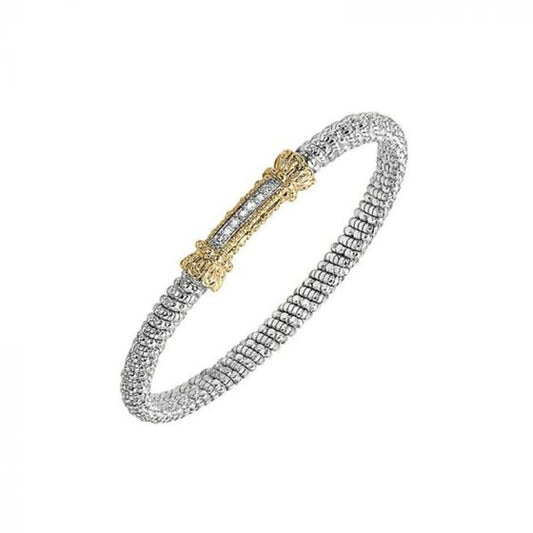 Vahan 14k Yellow Gold & Sterling Silver Bar Bracelet