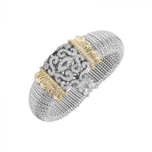 Vahan 14k Yellow Gold & Sterling Silver Diamond Bracelet