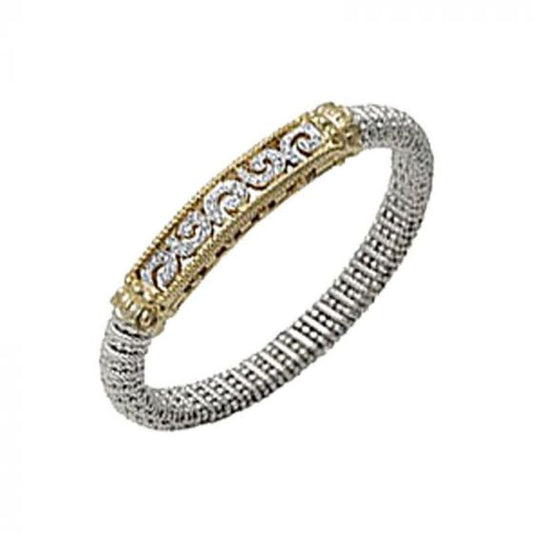 Alwand Vahan 14k Yellow Gold & Sterling Silver Bracelet Diamonds