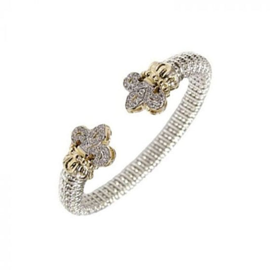 Alwand Vahan 14k Yellow Gold & Sterling Silver Fleur de Lis Bracelet