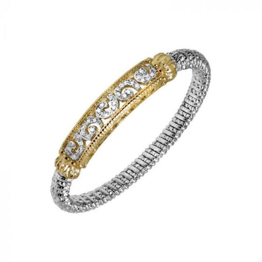 Alwand Vahan 14k Yellow Gold & Sterling Silver 6 Diamond Bracelet