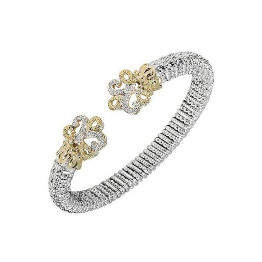 Alwand Vahan 14k Yellow Gold & Sterling Silver Fleur de Lis Bracelet