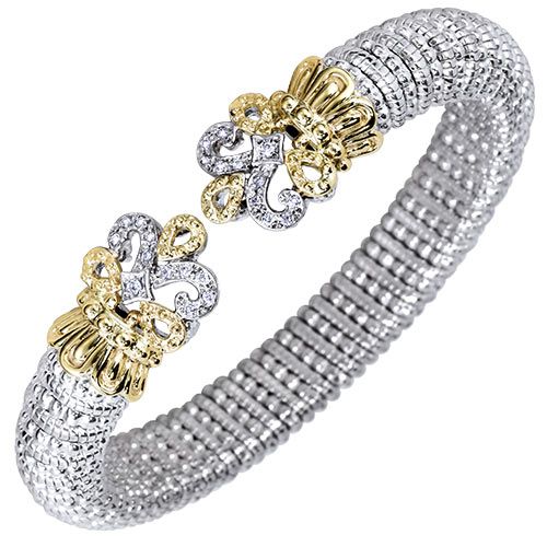 Alwand Vahan 8mm 14k Gold & Sterling Silver Diamond Bracelet
