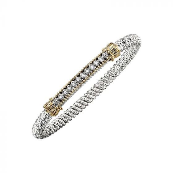 Vahan 14k Yellow Gold & Sterling Silver Diamond Bracelet