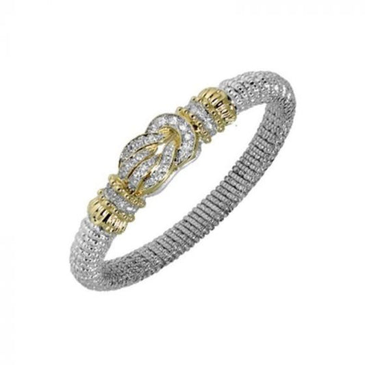 Alwand Vahan 14k Yellow Gold & Sterling Silver Diamond Knot Bracelet