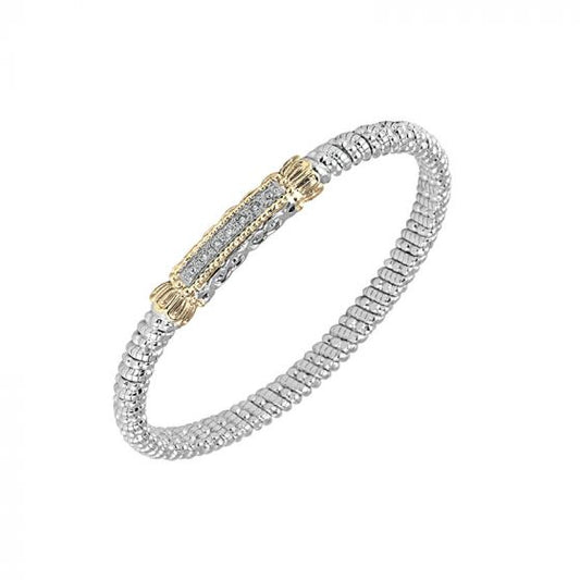 Vahan 14k Yellow Gold & Sterling Silver Diamond Bracelet
