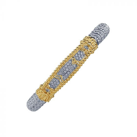 Vahan 14k Yellow Gold & Sterling Silver Bar Bracelet