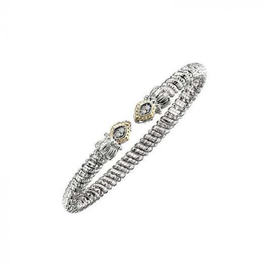 Vahan 14k Yellow Gold & Sterling Silver Pave Diamond Bracelet