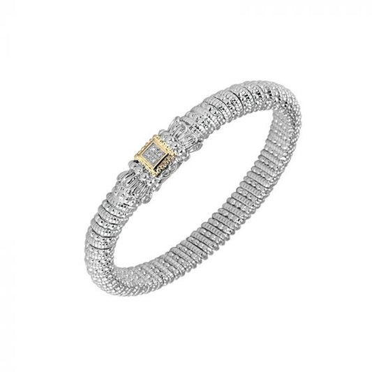 Vahan 14k Yellow Gold & Sterling Silver Diamond Bracelet