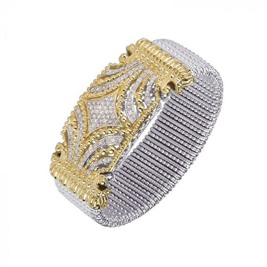 Alwand Vahan 14k Yellow Gold & Sterling Silver Pave Diamond Bracelets