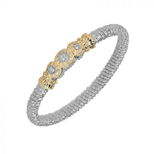 Vahan 14k Yellow Gold & Sterling Silver Pave Diamond Bracelet