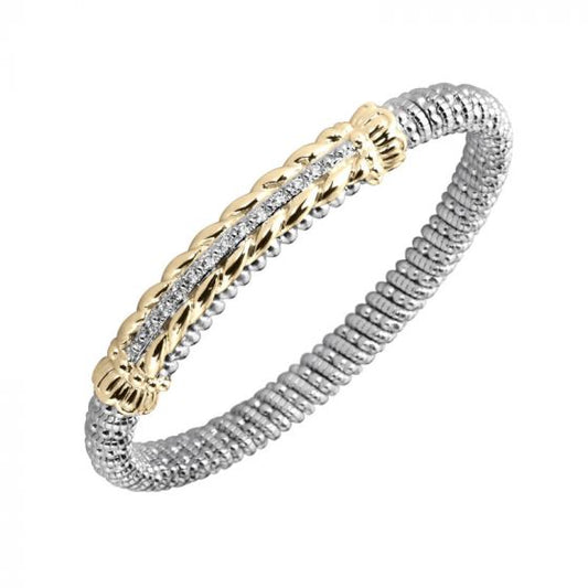 Vahan 14k Yellow Gold & Sterling Diamond Bracelet