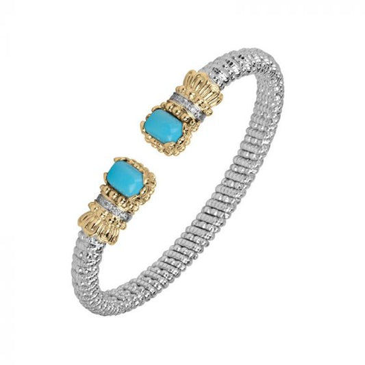 Alwand Vahan 14k Yellow Gold & Sterling Silver Turquoise Bracelet