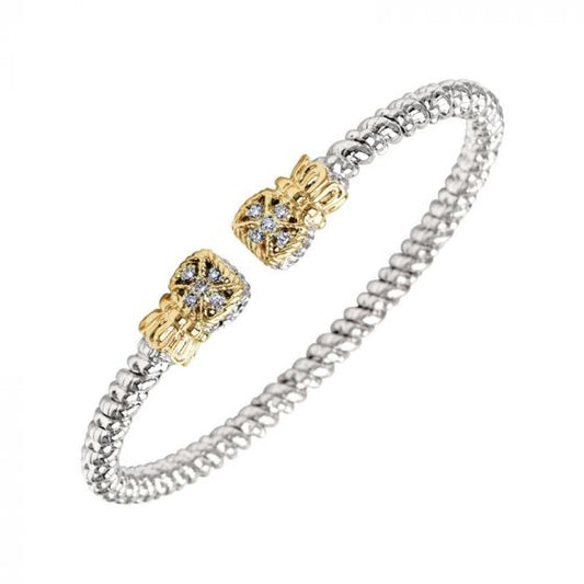 Vahan 14k Yellow Gold & Sterling Silver Diamond Bracelet
