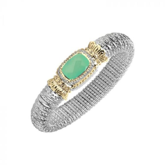 Alwand Vahan 14k Yellow Gold Aqua Chalcetony Bracelet