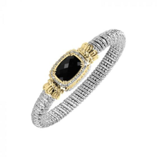 Vahan 14k Yellow Gold Black Onyx Bracelet