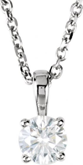 14K White 1/4 CTW Diamond 18 Necklace