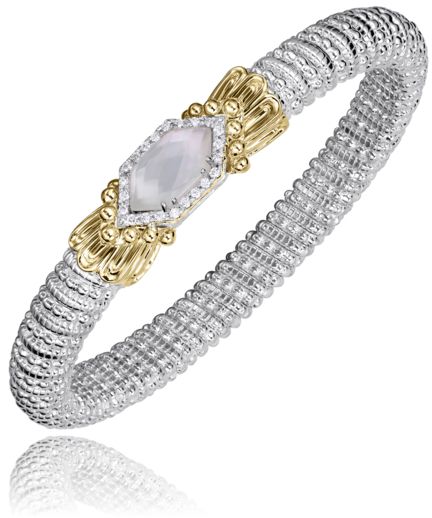 Vahan 14k Gold & Sterling Silver Blue Topaz Bracelet