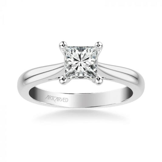 ArtCarved Platinum Lindsey Classic Solitaire Diamond Engagement Ring
