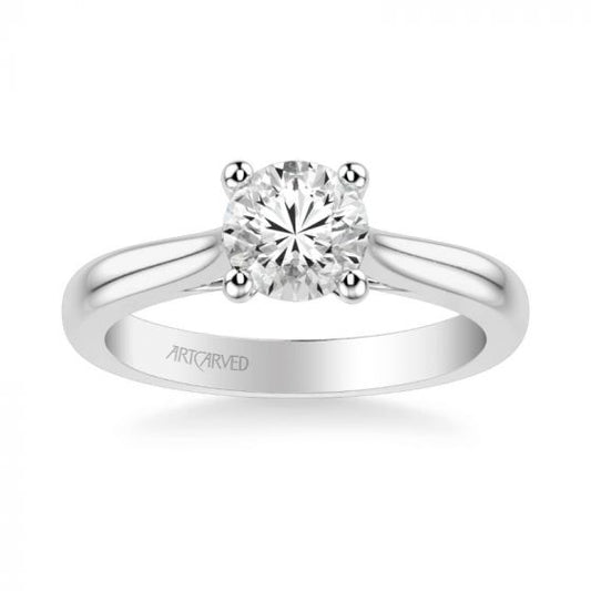 ArtCarved Platinum Lindsey Classic Solitaire Diamond Engagement Ring