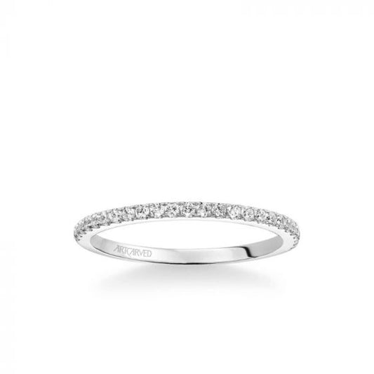 ArtCarved Platinum Ashlyn Classic Diamond Wedding Band
