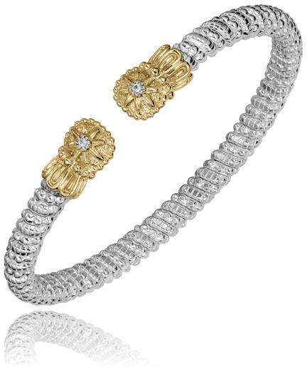 Vahan 14k Gold & Sterling Silver Diamond Bracelet