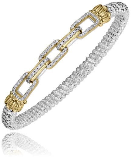 Vahan 14k Gold & Sterling Silver Diamond Bracelet