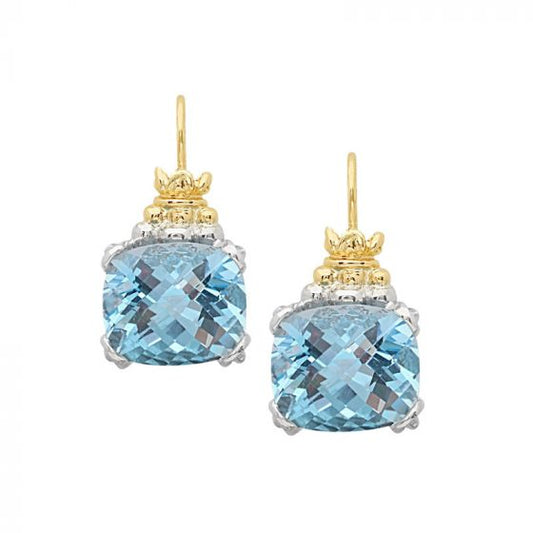 Alwand Vahan 14k Yellow Gold & Sterling Silver Blue Topaz Earrings
