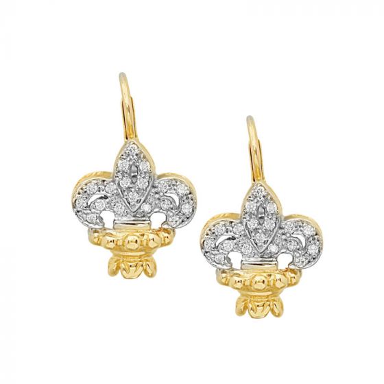 Alwand Vahan 14k Yellow Gold & Sterling Silver Diamond Earrings