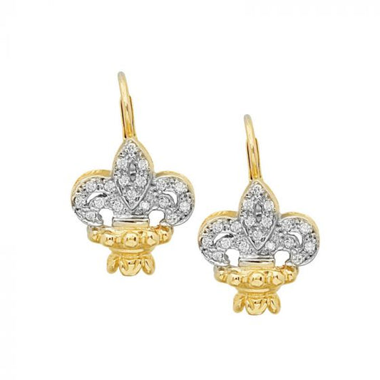 Alwand Vahan 14k Yellow Gold & Sterling Silver Diamond Earrings