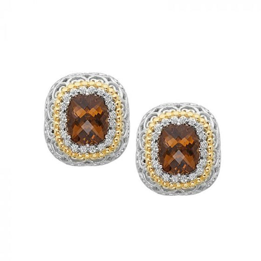 Alwand Vahan 14k Yellow Gold & Sterling Silver Colorado Quartz Earrings