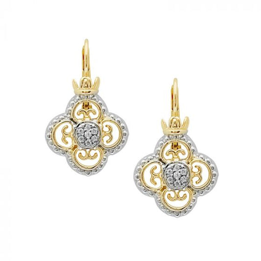 Alwand Vahan 14k Yellow Gold & Sterling Silver Diamonds Earrings