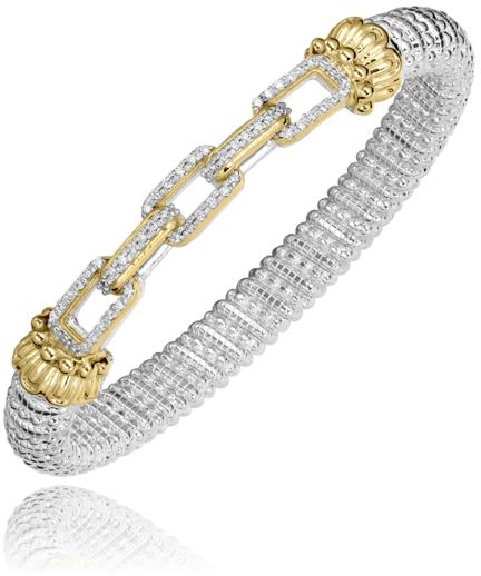 Vahan 14k Gold & Sterling Silver Diamond Bracelet